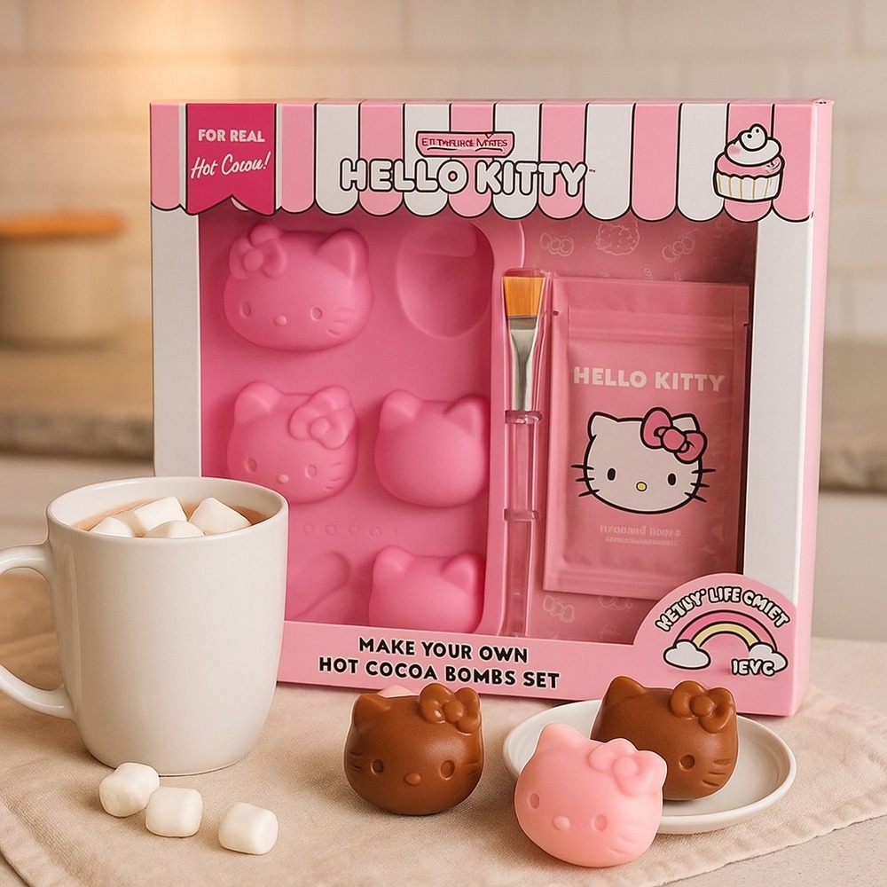 Hello Kitty Hot Cocoa Bomb Making Kit 15pc Handstand Kitchen 2022 Sanrio NEW